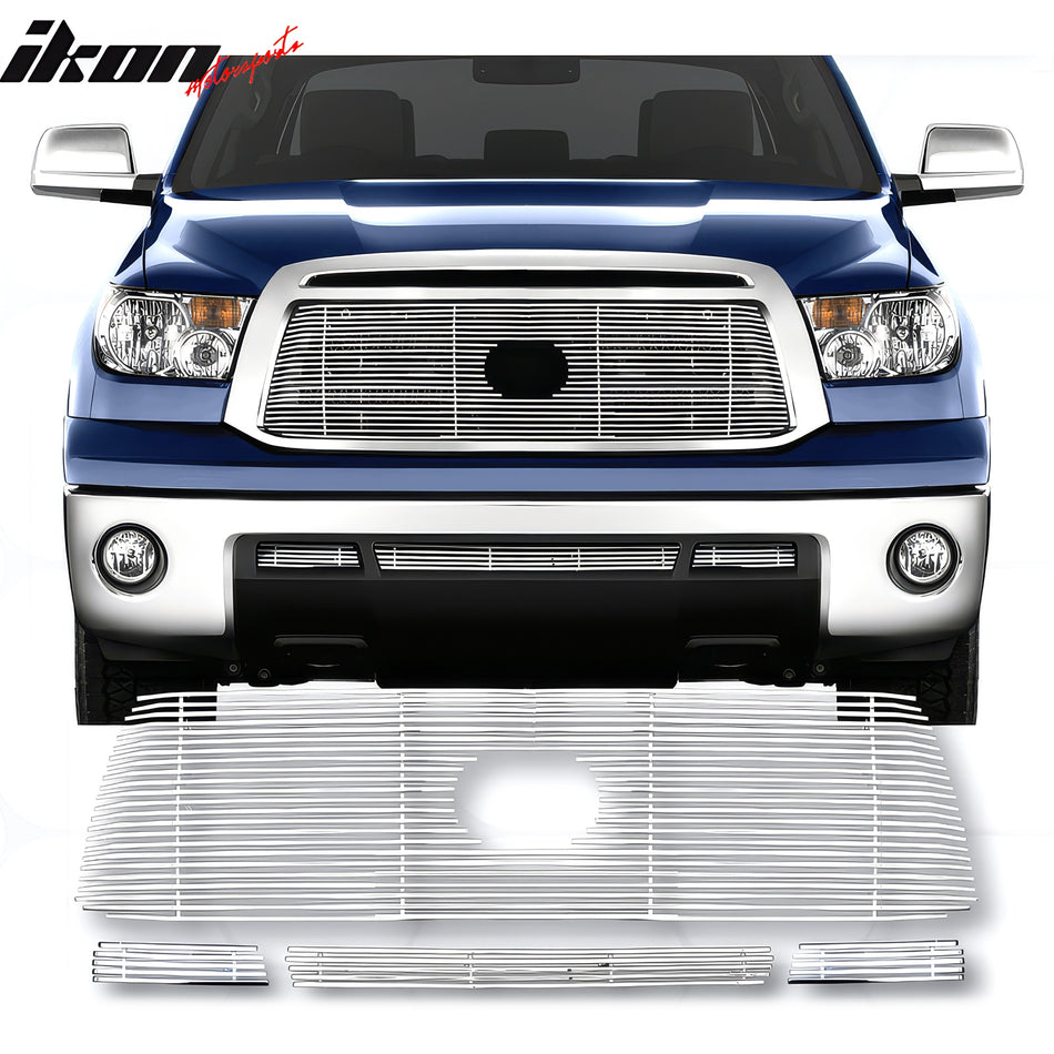 2010-2013 Toyota Tundra Billet Chrome Front Grille Stainless Steel 4PC