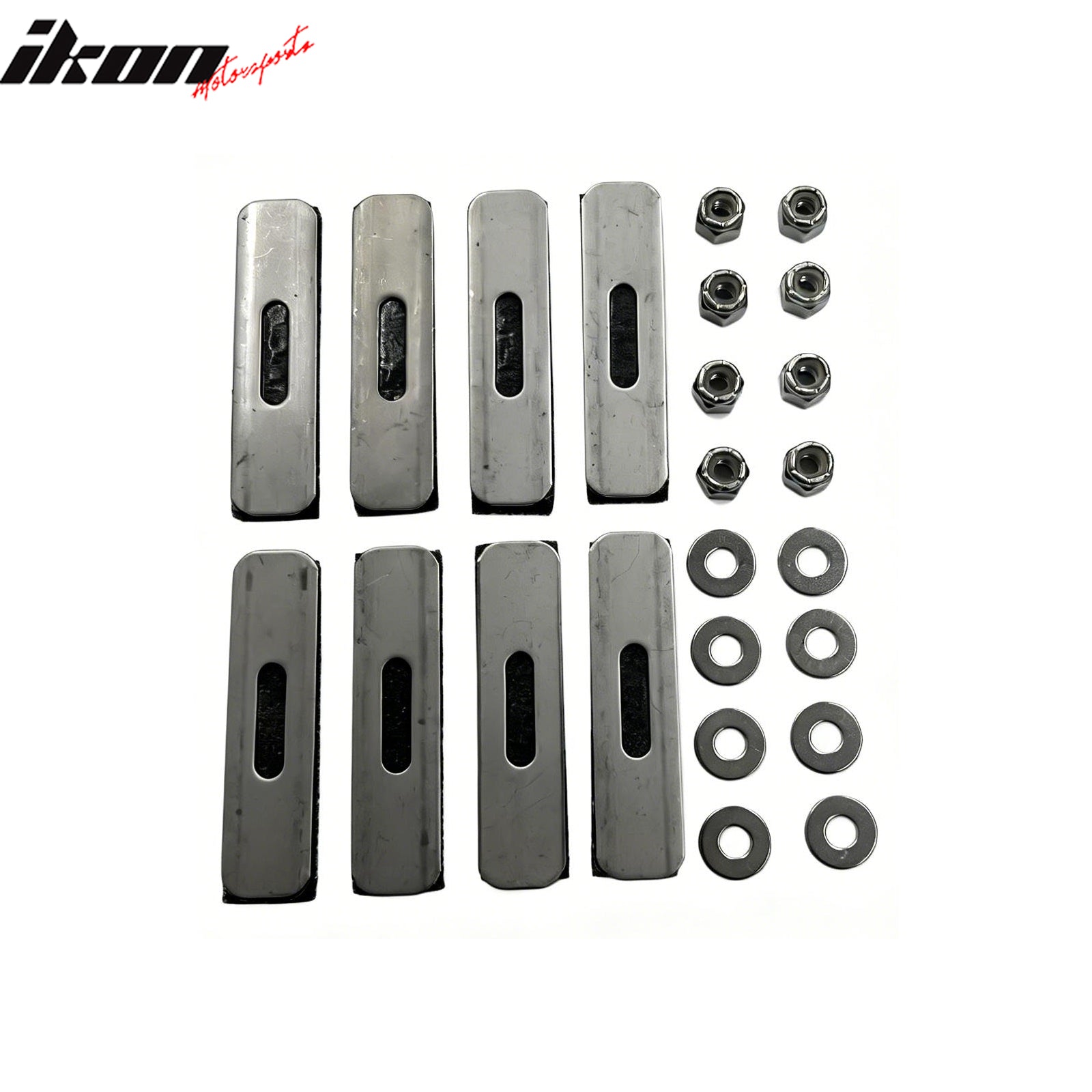Fits 14-15 Silverado 1500 2PCS Upper Grille Insert Stainless Steel- Billet Style