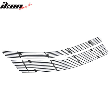 Fits 15-20 Chevy Tahoe Billet Wide Bar Style Front Upper Grille Insert Chrome