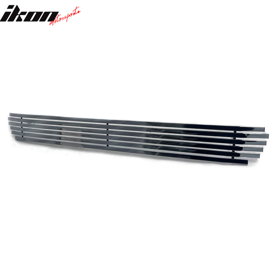 IKON MOTORSPORTS Front Lower Grille Insert, Compatible with 2004-2008 Ford F-150, Billet Style Chrome Stainless Steel Replacement Front Bumper Hood Billet Grill Grille Assembly