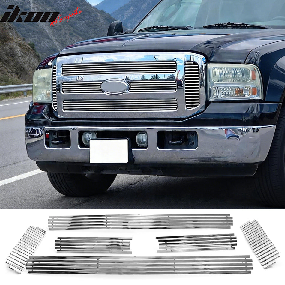 2005-2007 Ford F-250/F-350 Super Duty Front Upper Billet Grille Insert