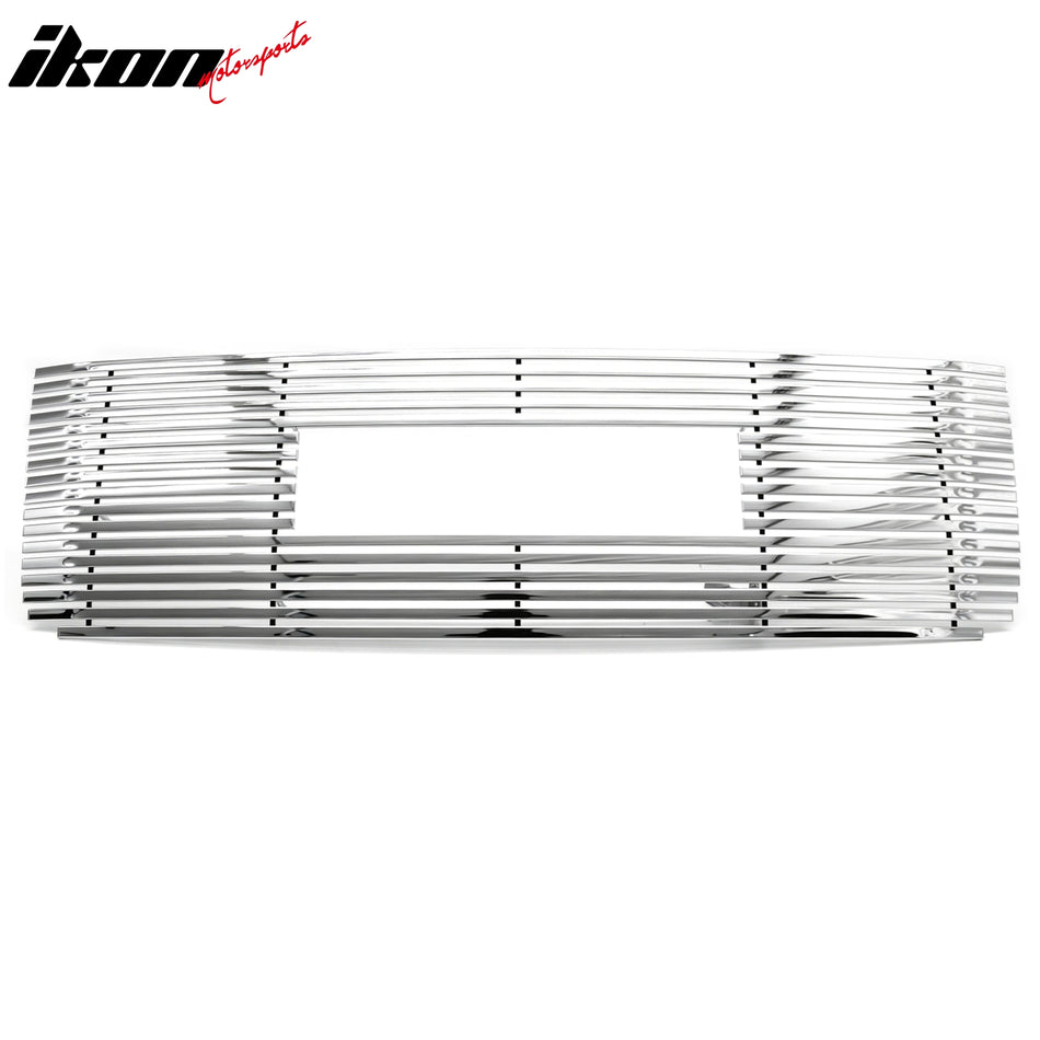 2007-2010 GMC Sierra Front Grille Chrome Stainless Steel Billet + Logo Cut