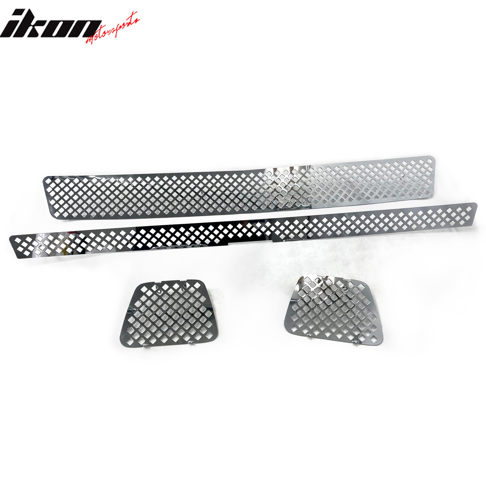 Fits 07-14 Chevy Tahoe Punch Diamond Style Front Billet Grille Insert Chrome 4PC
