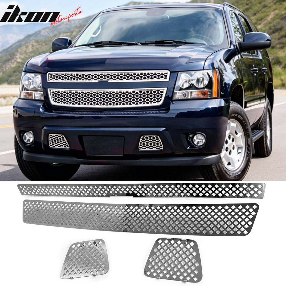 2007-2014 Chevy Tahoe Punch Diamond Style Front Billet Grille Insert