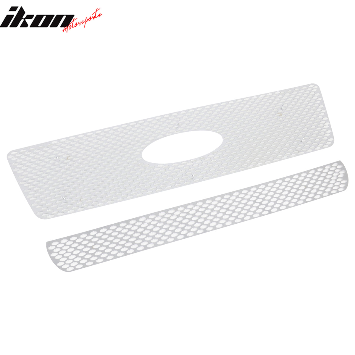 Fit 2004-2005 Ford F-150 Front Bumper Upper Lower Grille Chrome