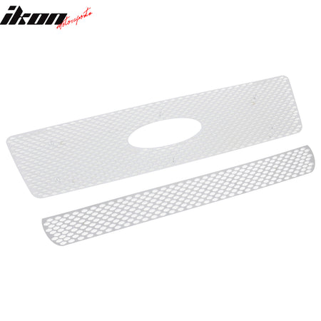 Fit 2004-2005 Ford F-150 Front Bumper Upper Lower Grille Chrome