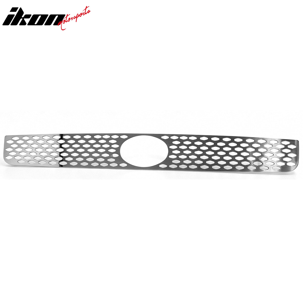 IKON MOTORSPORTS Front Upper Grille Insert, Compatible with 2005-2010 Scion tC, Honeycomb Style Stainless Steel Chrome Replacement Front Bumper Hood Grill