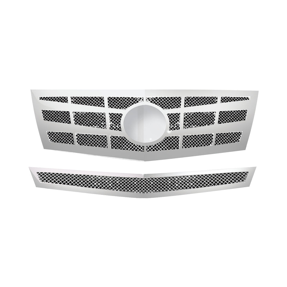 2008-2011 Cadillac CTS Mesh Chrome Front Insert Grille Stainless Steel