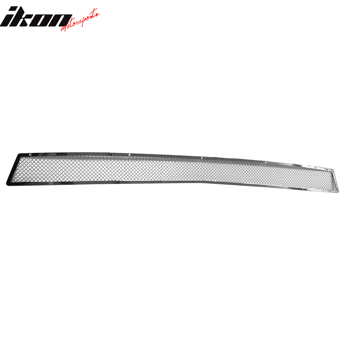 IKON MOTORSPORTS Front Lower Grille, Compatible with 2014-2015 Chevrolet Camaro, Mesh Style Chrome Stainless Steel Replacement Front Bumper Grill, 1PC