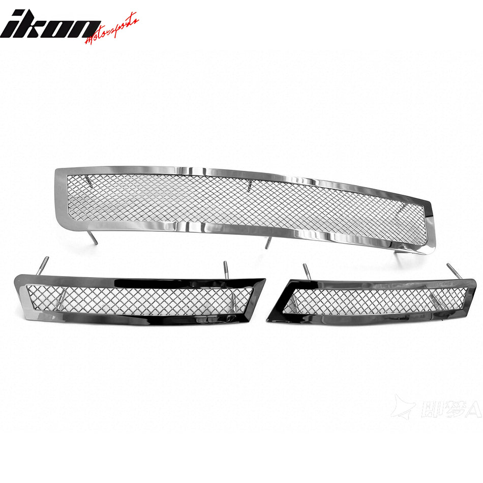 2006-2013 Chevy Impala Mesh Style Front Bumper Grille Stainless Steel