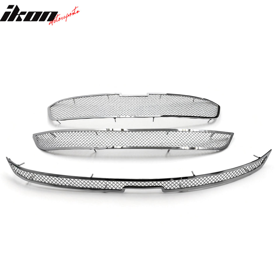 2014-2016 Chevrolet Malibu Mesh Style Chrome Front Grille Stainless Steel