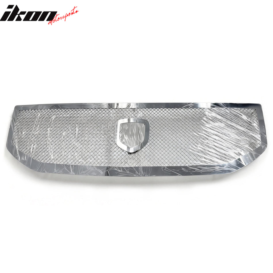 2007-2013 Dodge Caliber Front Bumper Hood Upper Mesh Grille Chrome