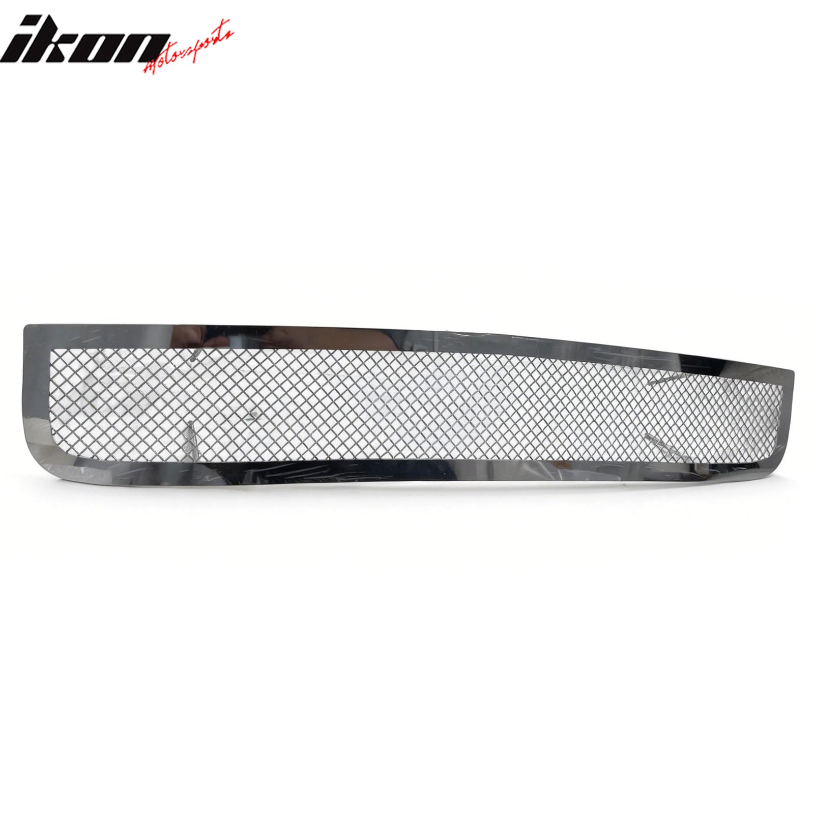 IKON MOTORSPORTS Front Lower Insert Grille, Compatible with 2008-2010 Honda Accord, Mesh Style Black Replacement Front Bumper Hood Grill 1PC