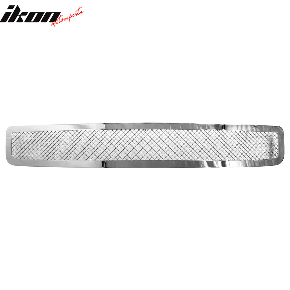 2008-2010 Honda Accord V6 Mesh Style Chrome Front Lower Grille Stainless Steel