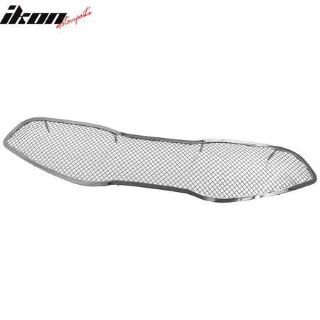 Fits 2014-2016 Kia Cadenza Mesh Style Front Bumper Grille Chrome Stainless Steel