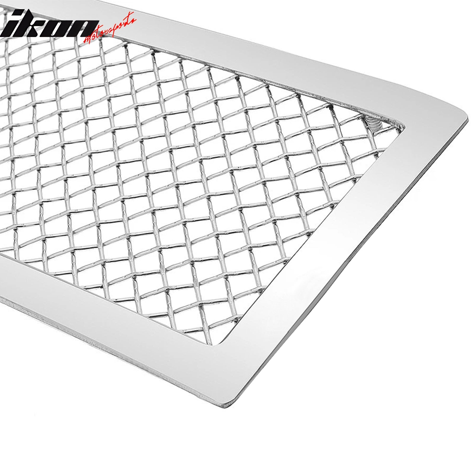 Fits 08-15 Nissan Armada Mesh Style Chrome Front Insert Grille Stainless Steel
