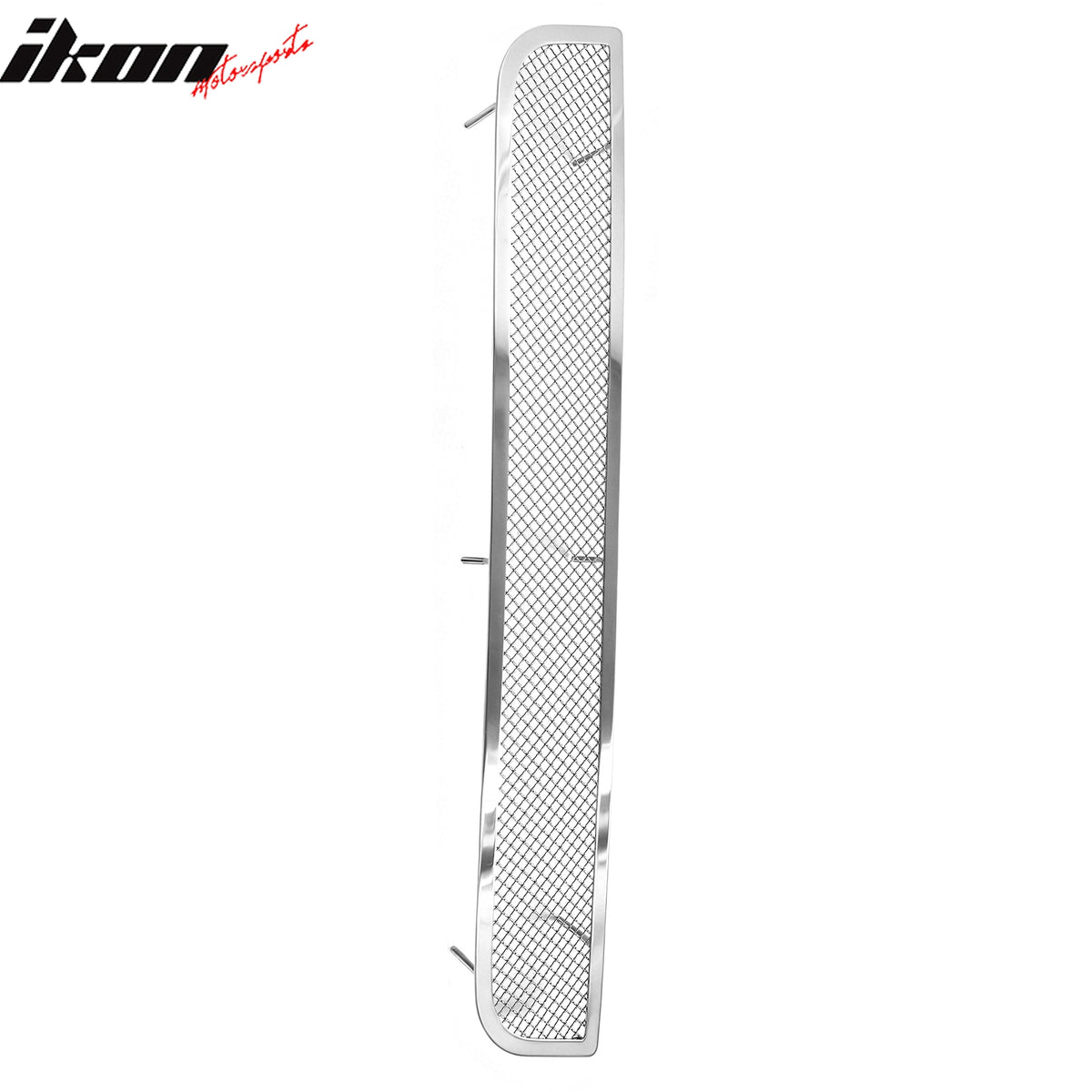 IKON MOTORSPORTS Front Lower Grille, Compatible with 2008-2012 Nissan Pathfinder, Chrome Stainless Steel Mesh Style Replacement Front Bumper Hood Grill, 1Piece
