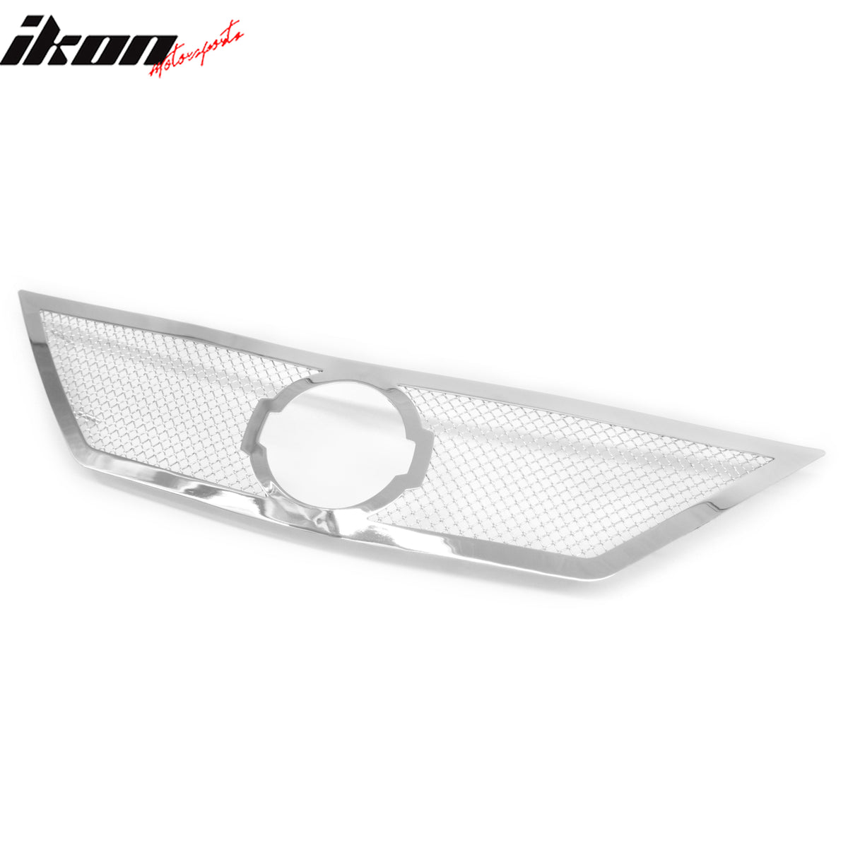 Fits 12-14 Nissan Versa Mesh Style Front Bumper Hood Upper Grille Steel Chrome