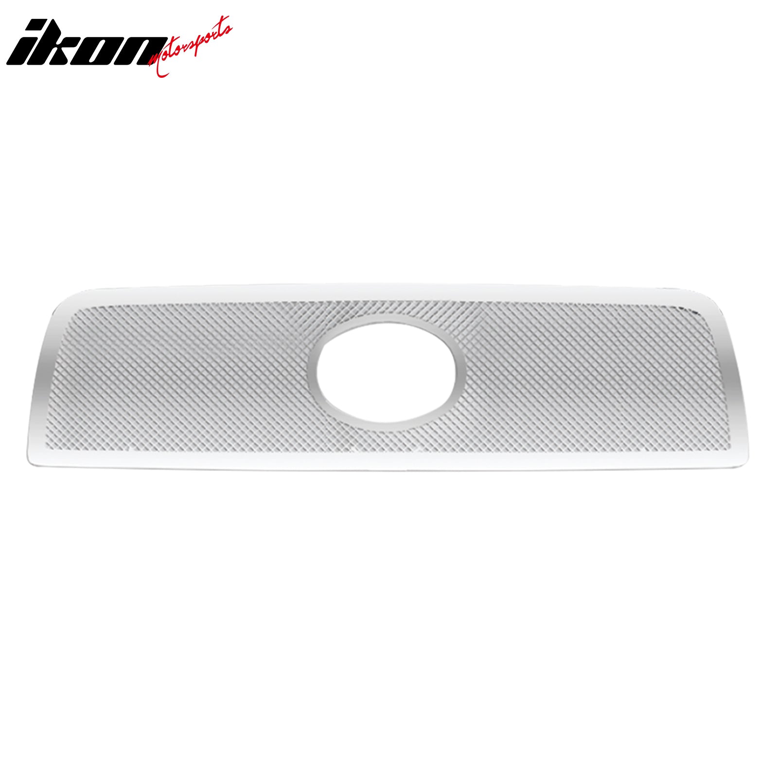 IKON MOTORSPORTS Front Upper Grille, Compatible with 2007-2009 Toyota Tundra, Mesh Style Chrome Stainless Steel Replacement Front Bumper Hood Grill 1PC