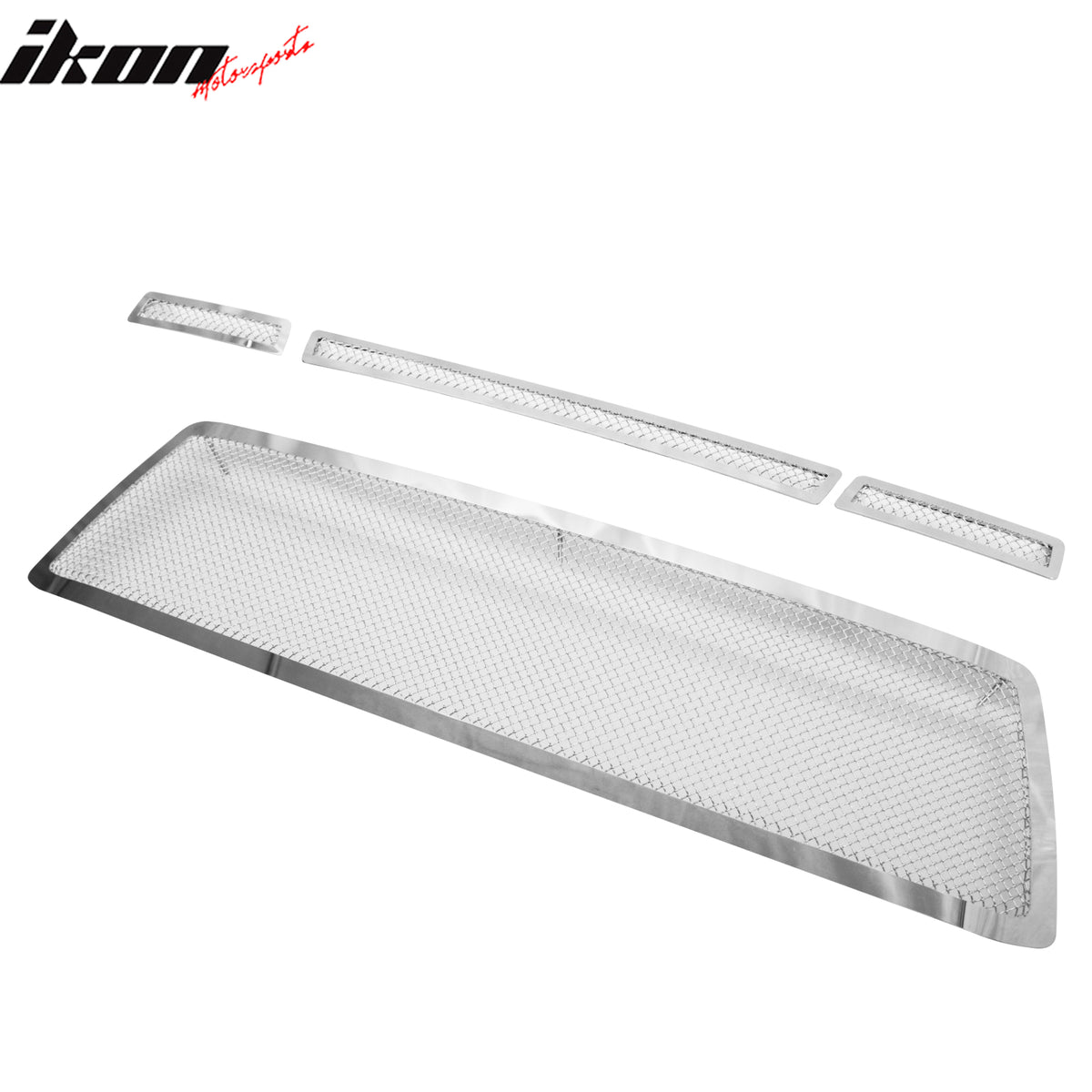 Fits 10-13 Toyota Tundra Chrome Front Upper Lower Grille 4PCS Set - Mesh Style