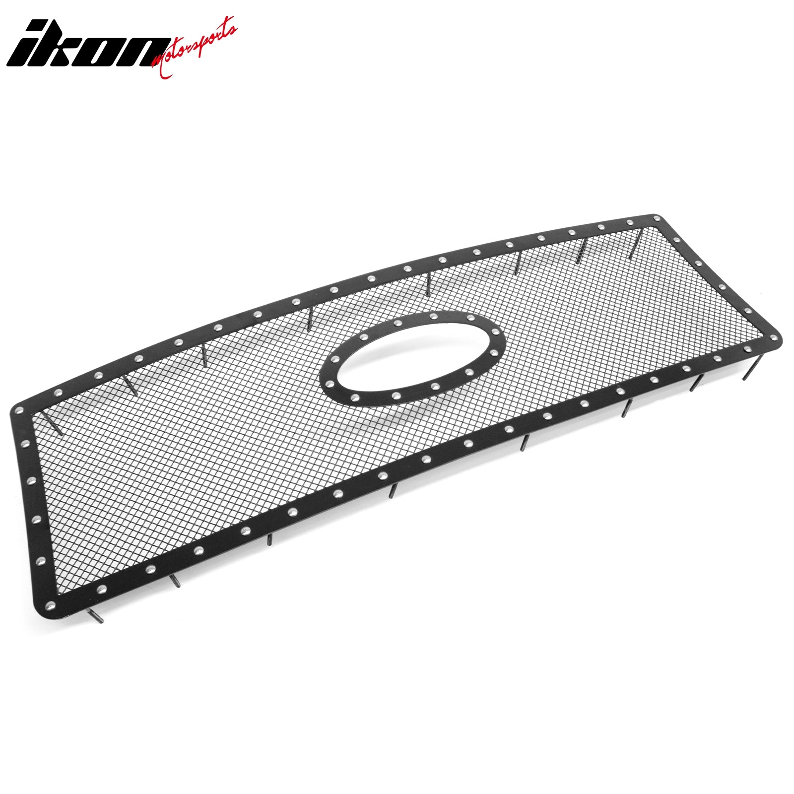 Fits 09-14 Ford F-150 F150 Front Bumper Upper Mesh Grille Insert Assembly Chrome