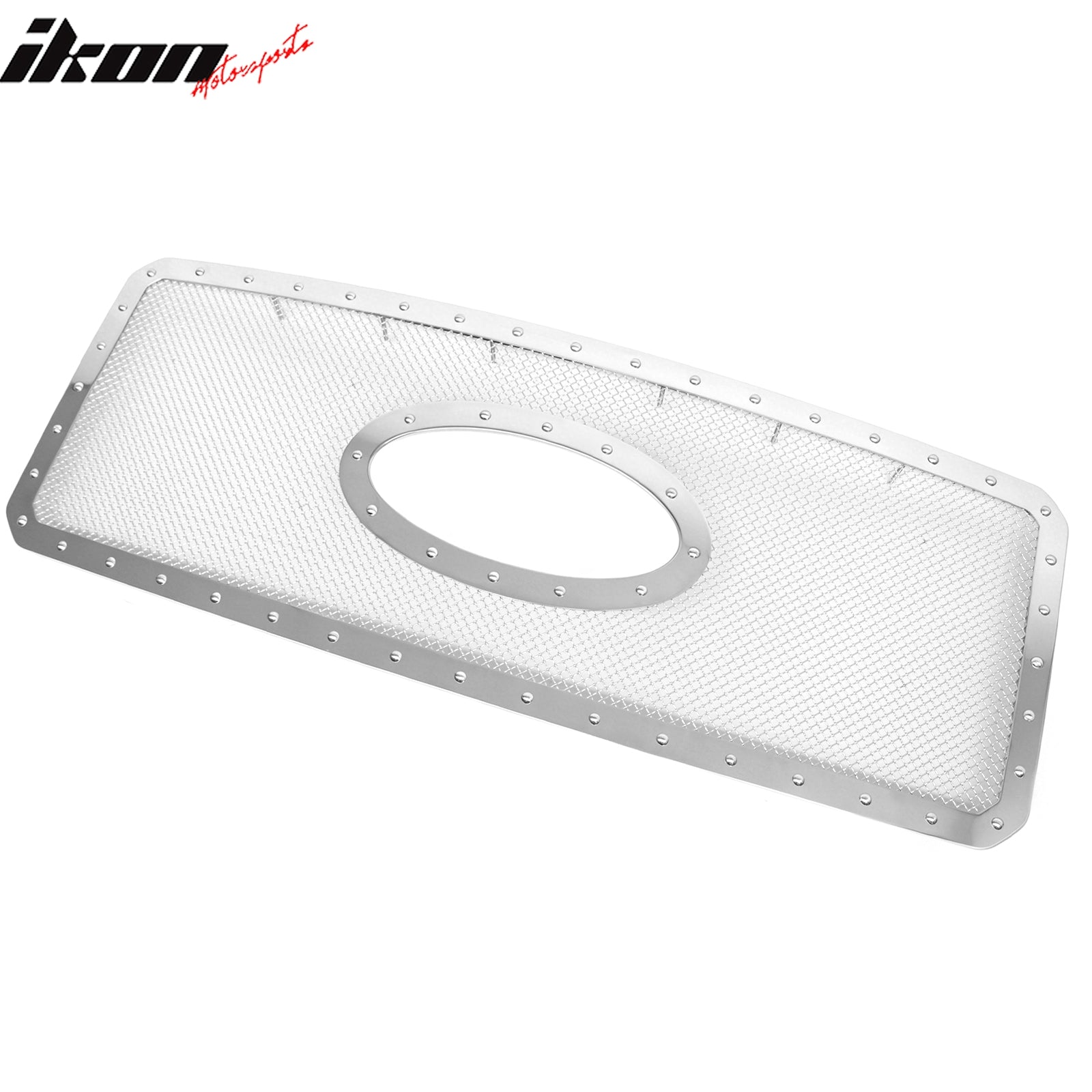 Fits 11-16 Ford F-250 F-350 F-450 Super Duty Mesh Grille Chrome Stainless Steel