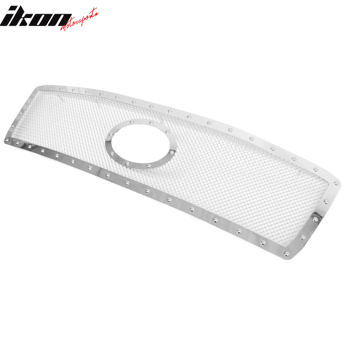 Fits 10-13 Toyota Tundra Mesh Front Upper Grille Chrome Rivet Stainless Steel