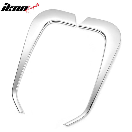 IKON MOTORSPORTS Front Bumper Grille, Compatible with 2010-2015 Hyundai Tucson, Chrome ABS Replacement Front Bumper Grill Assembly, 2PCS