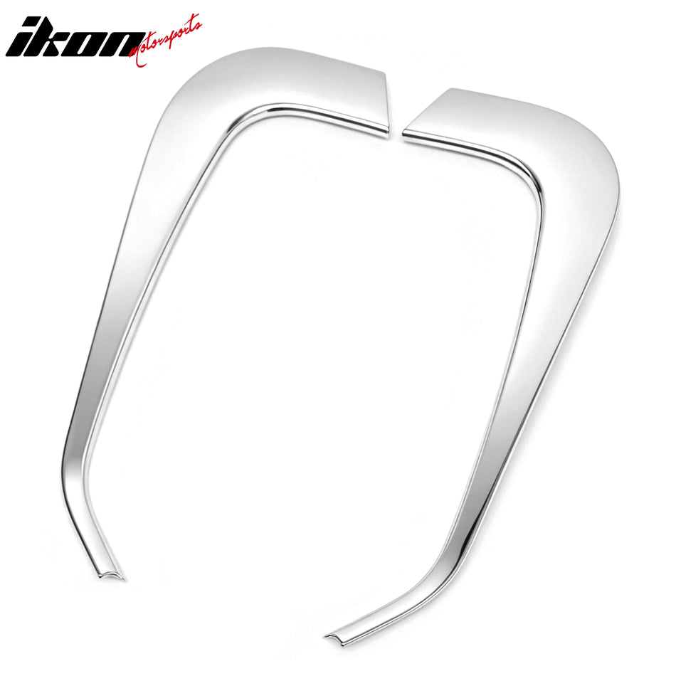 IKON MOTORSPORTS Front Bumper Grille, Compatible with 2010-2015 Hyundai Tucson, Chrome ABS Replacement Front Bumper Grill Assembly, 2PCS