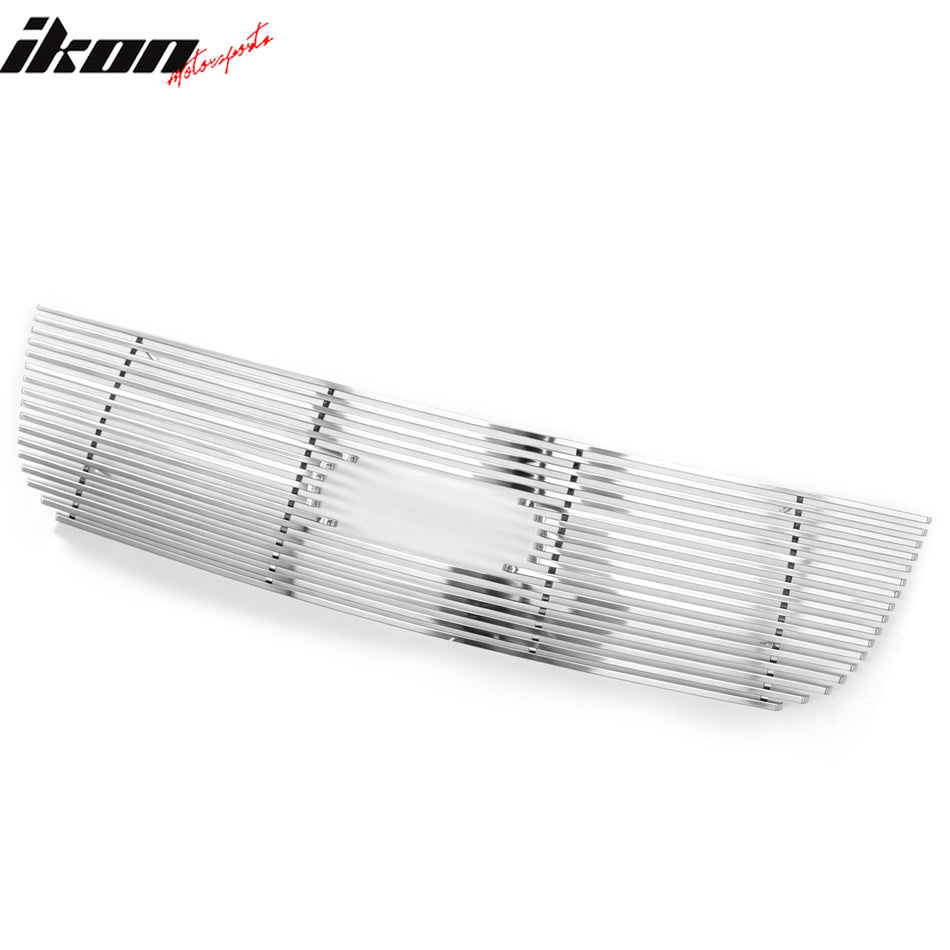 IKON MOTORSPORTS Front Bumper Grille, Compatible with 2005-2007 Ford Freestyle, Chrome Replacement Front Bumper Grill Assembly, 1Piece