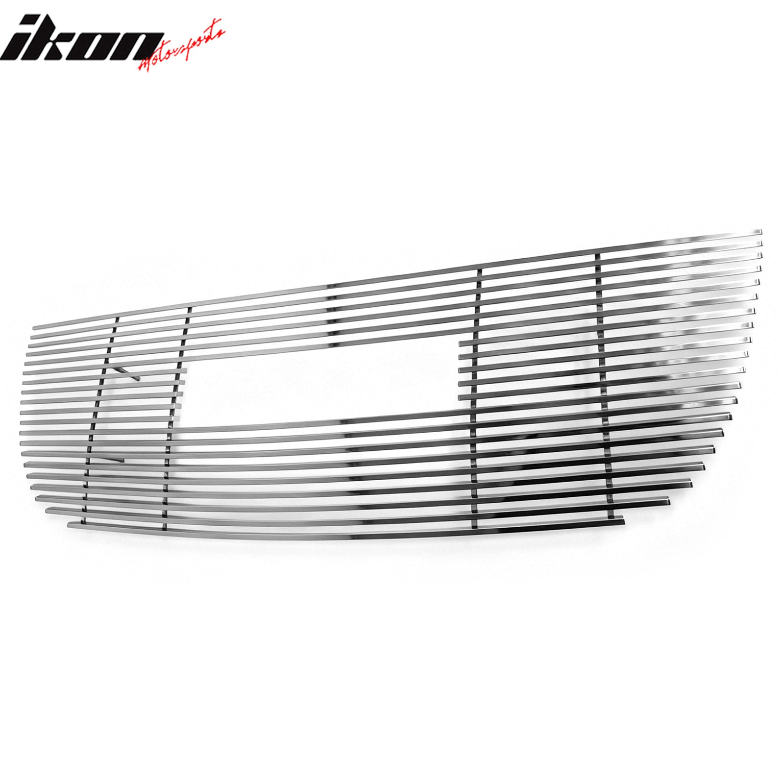 IKON MOTORSPORTS Front Upper Grille Insert, Compatible with Fits 2007-2014 GMC Yukon, Chrome Replacement Front Bumper Hood Billet Grill Grille Assembly