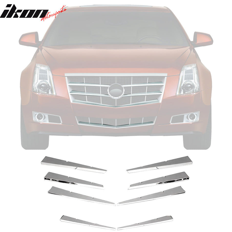 2008-2011 Cadillac CTS Chrome Front Bumper Upper Insert Grille ABS