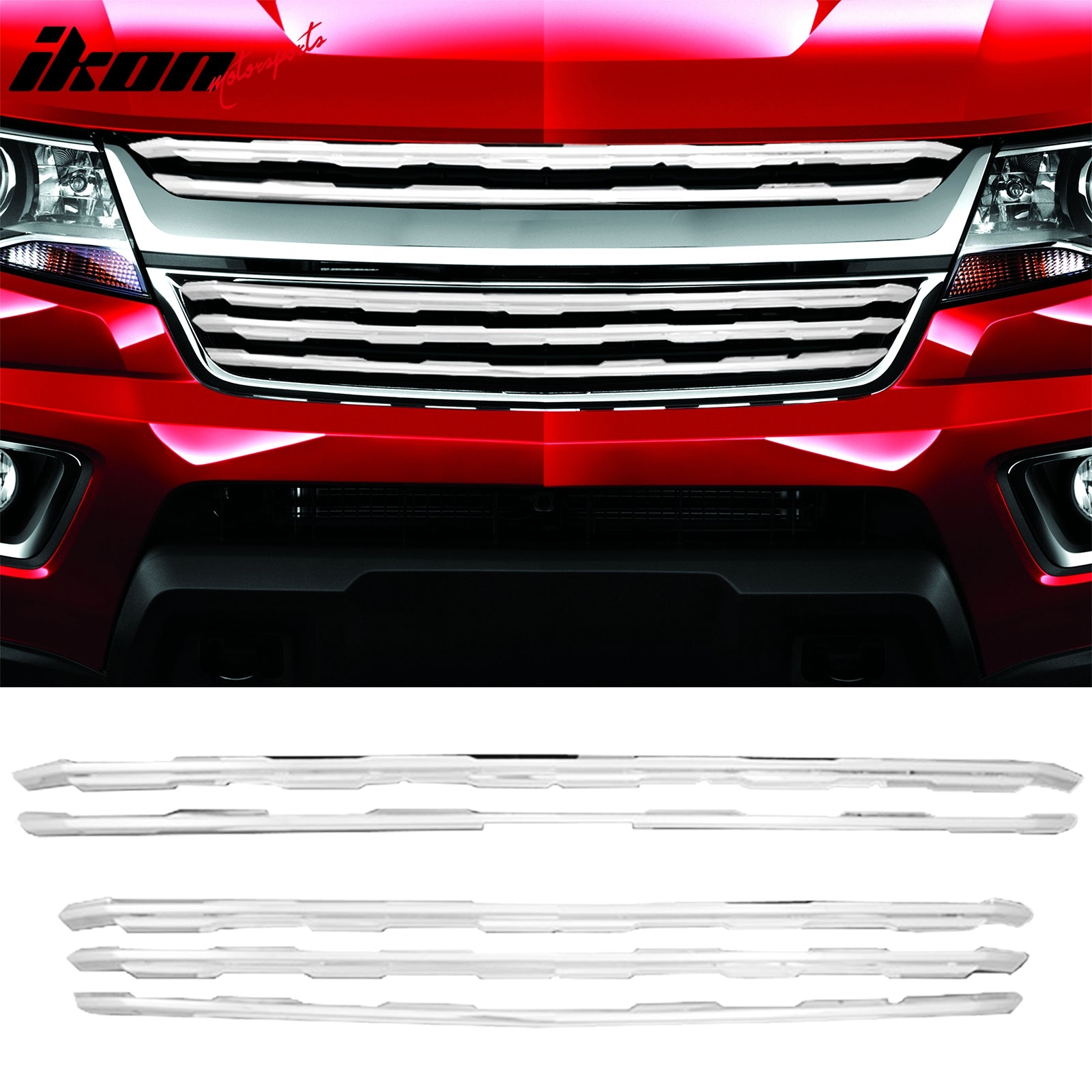 84408361 Front Bumper Grille Assembly For 2015-2020 Chevy Colorado | Gray Horizontal Billet
