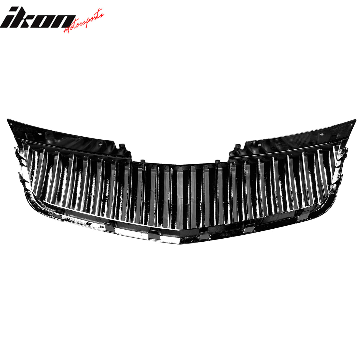 Fits 06-11 Cadillac DTS Vertical Style Bumper Upper Grille Hood Grill Chrome ABS