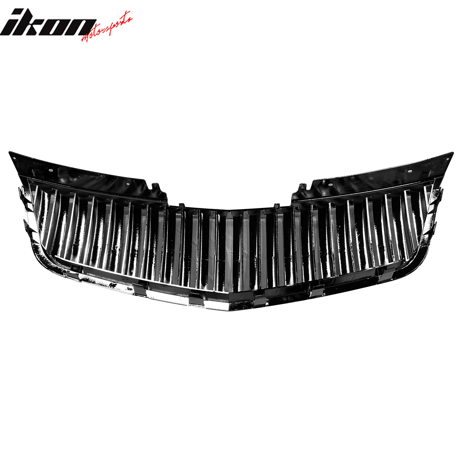 Fits 06-11 Cadillac DTS Vertical Style Bumper Upper Grille Hood Grill Chrome ABS