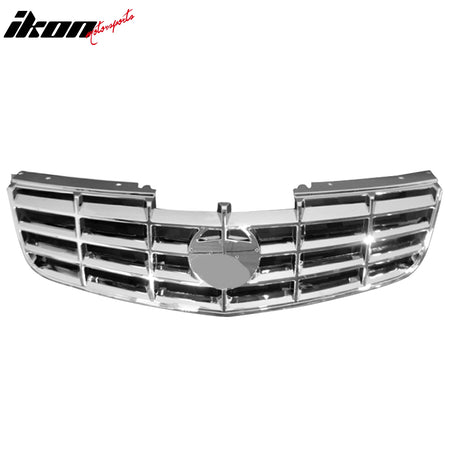 Fits 06-11 Cadillac DTS OE Style Front Bumper Upper Grille Hood Grill Chrome ABS