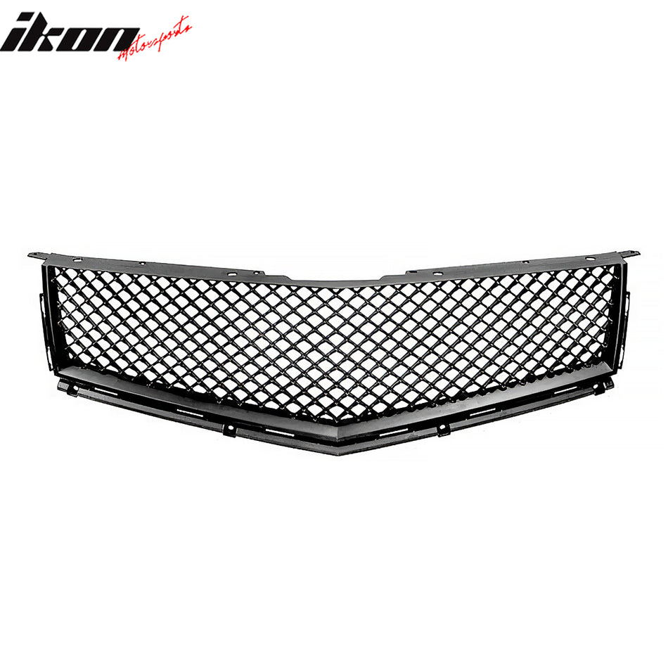2010-2016 Cadillac SRX Bentley Mesh Style Black Front Upper Grille ABS