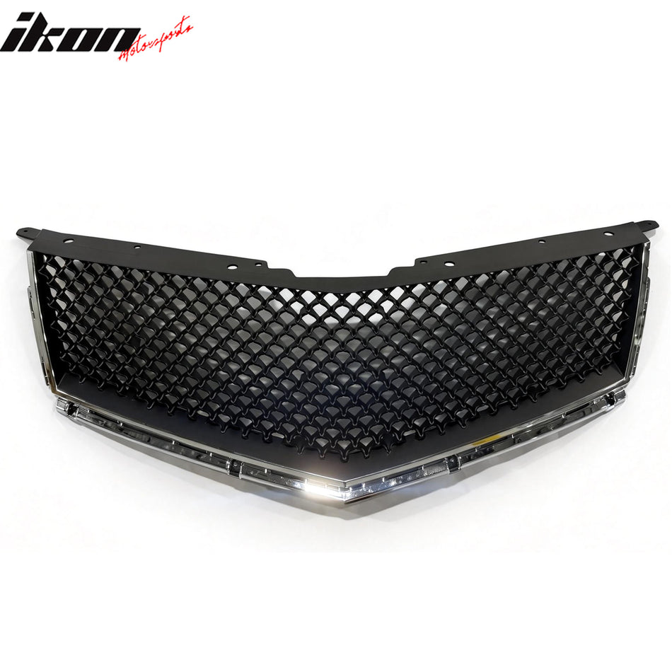 2010-2016 Cadillac SRX Bentley Mesh Style Chrome W/ Black Front Grille ABS