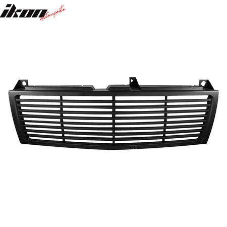 Fits 99-02 Silverado 1500/1500 HD/2500/2500 HD/3500 Black Grille W/ Headlights