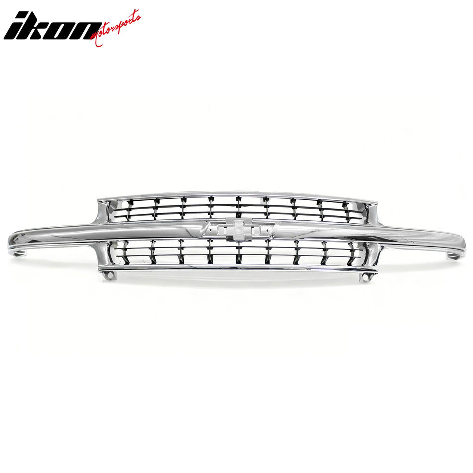 1999-2002 Silverado 1500 2500 3500 HD Suburban Tahoe OE Style Chrome Front Grille