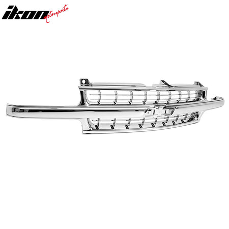 For 2000-2006 Chevy Suburban/Tahoe OE Style Front Bumper Hood Grille Chrome ABS