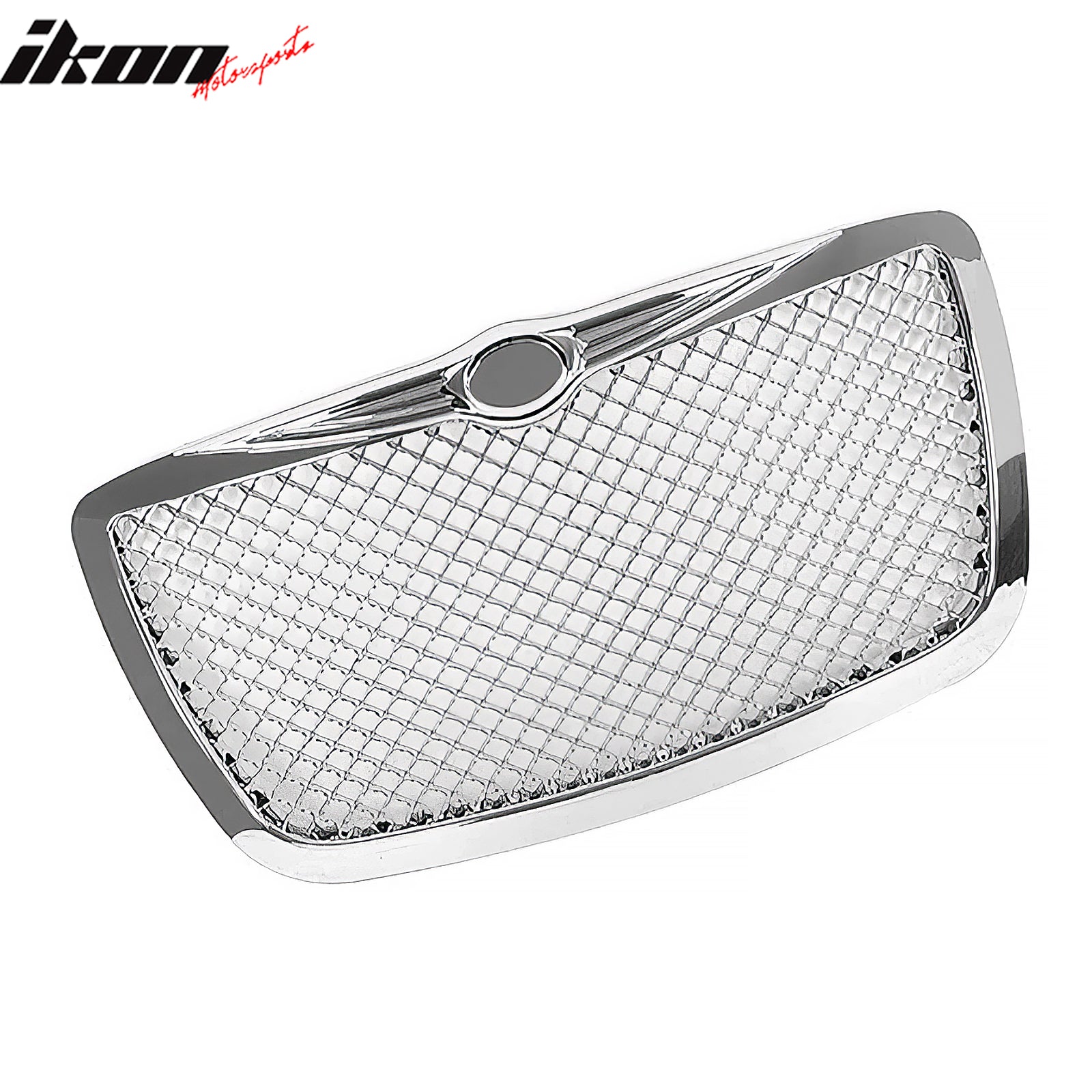 Fits 05-10 Chrysler 300 C Mesh Style Front Bumper Grille Cover Guard Chrome ABS
