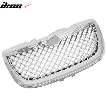 Fits 99-04 Chrysler 300M Front Bumper Hood Upper Mesh Grille Replacement Chrome