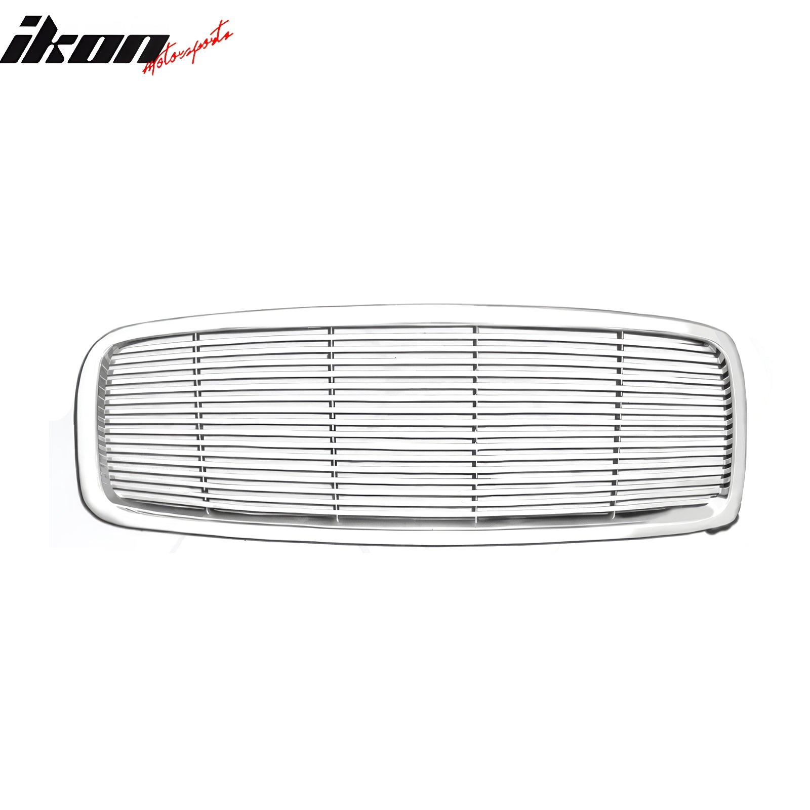 Fits 02-05 Dodge Ram 1500/2500/3500 Horizontal Billet Style Upper Grille Chrome