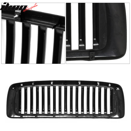 Fits 02-05 Dodge Ram 1500/2500/3500 Vertical Style Bumper Hood Upper Grille ABS