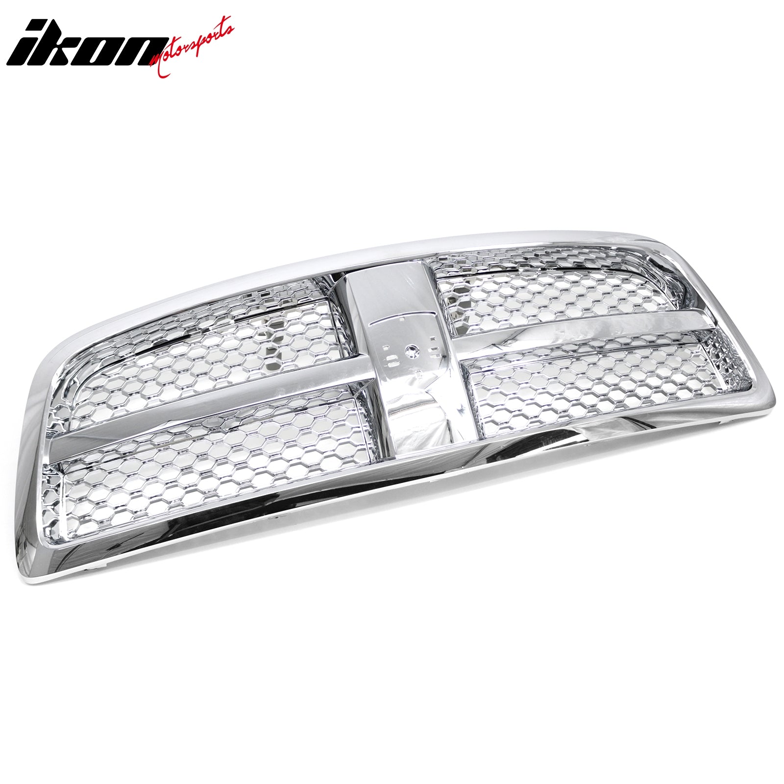 Fits 2009-2012 Dodge Ram Chrome OE Style Front Bumper Upper Grille Grill ABS