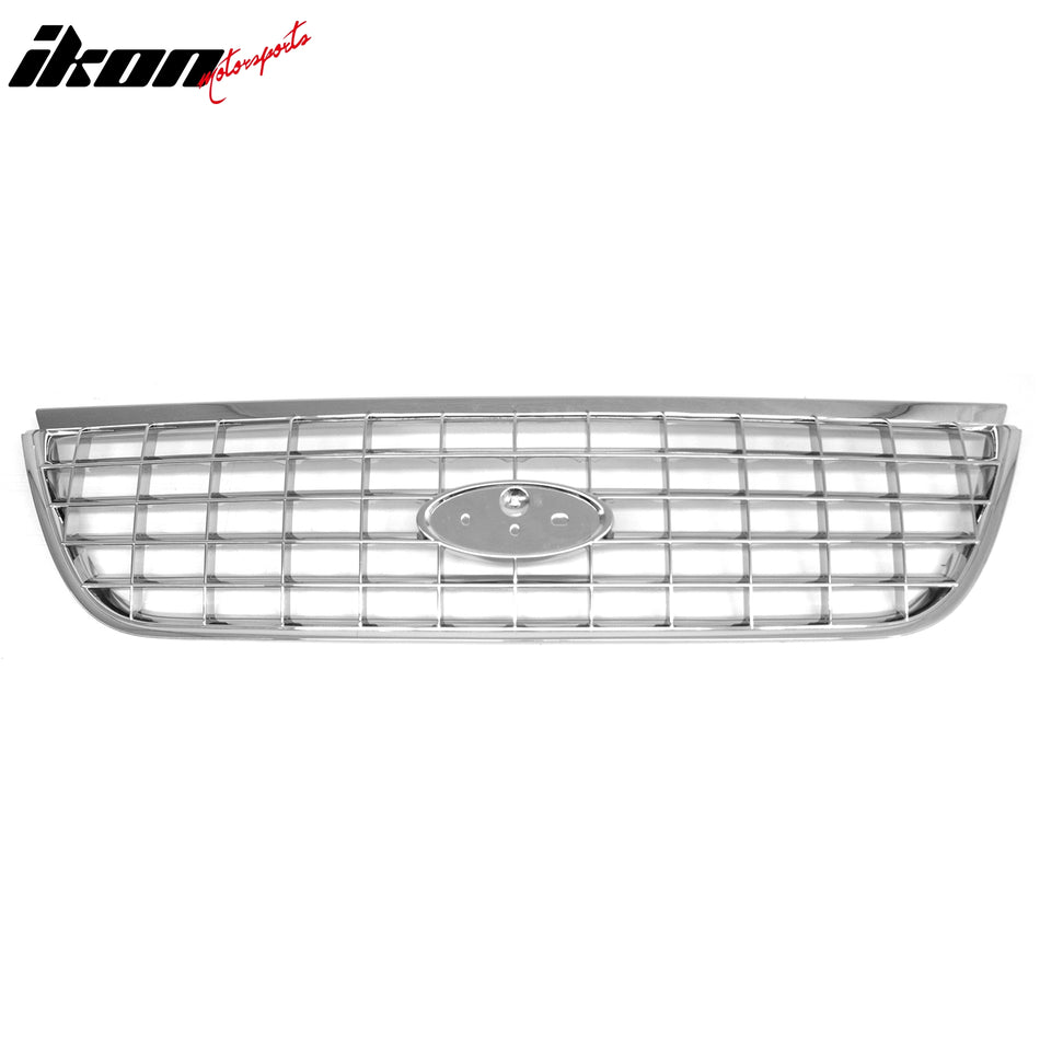 2002-2005 Ford Explorer Chrome Front Bumper Hood Upper Grille