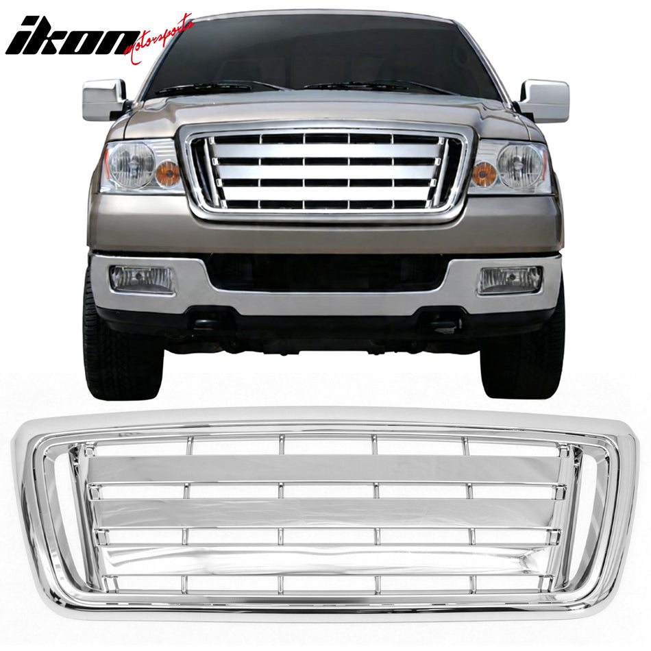 2004-2008 Ford F-150 OE 2009 F150 Style Chrome Front Upper Grille ABS