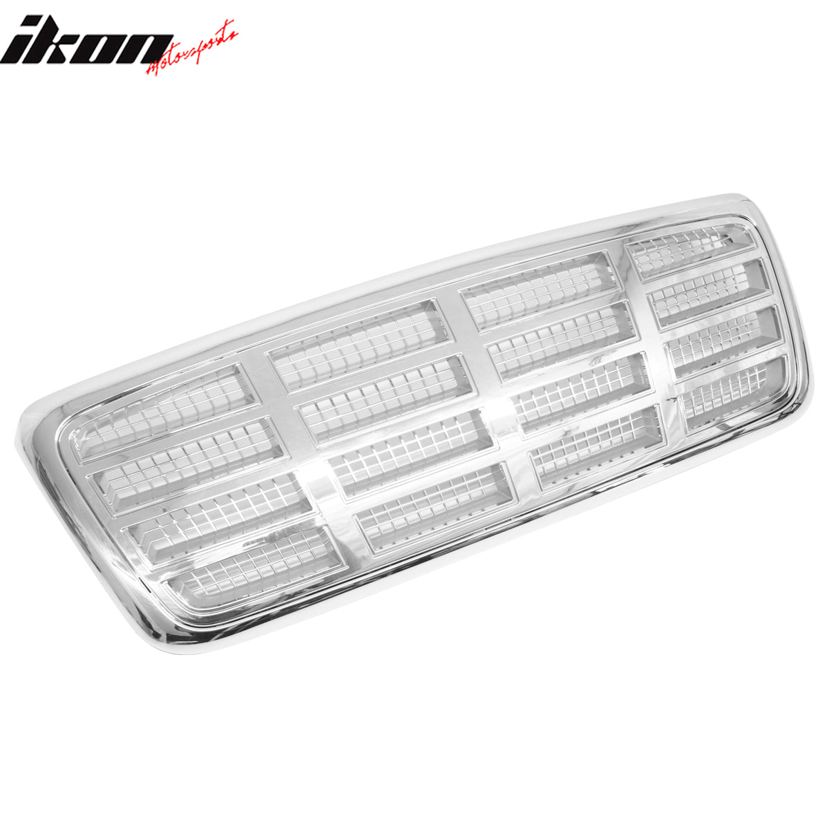 Fits 04-08 Ford F-150 Escalade Mesh Style Chrome ABS Front Upper Grille Cover