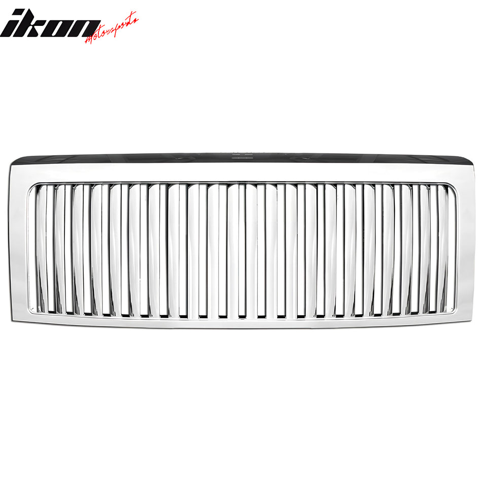 2009-2014 Ford F-150 Lincoln Chrome Front Bumper Hood Upper Grille ABS